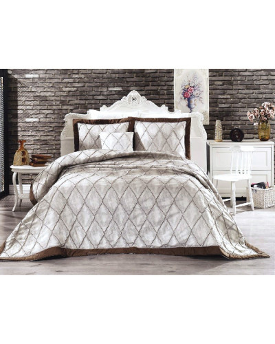 Покрывало Grazie Home Parma bej жаккард 260x270