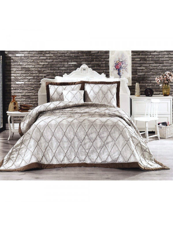 Покрывало Grazie Home Parma bej жаккард 260x270