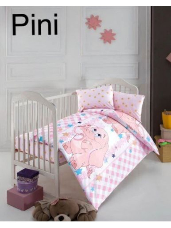 Постельное белье Аltinbasak ранфорс детское , pini  Цвета: розовый