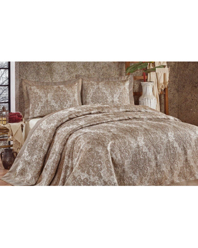 Покрывало issihome жаккард cikolata Цвета: бежевый