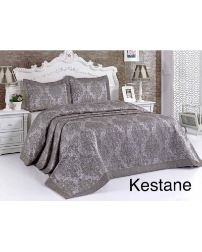 Покрывало issi home Cordenya kestane жаккард двуспальное