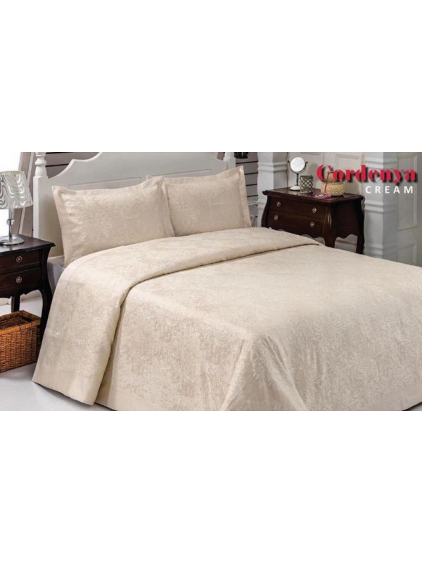 Покрывало issihome жаккард krem Цвета: крем