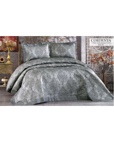 Покрывало issihome жаккард fume Цвета: серый