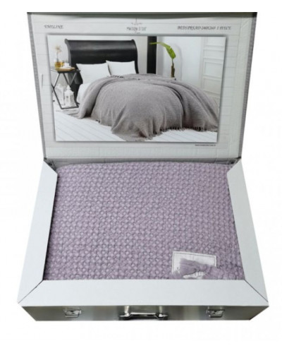 Покривало Maison D'or Paris emeline lilac бавовна вафельна 240x260