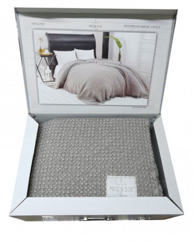 Покрывало Maison D'or Paris Emeline bej хлопок вафельное 180x240