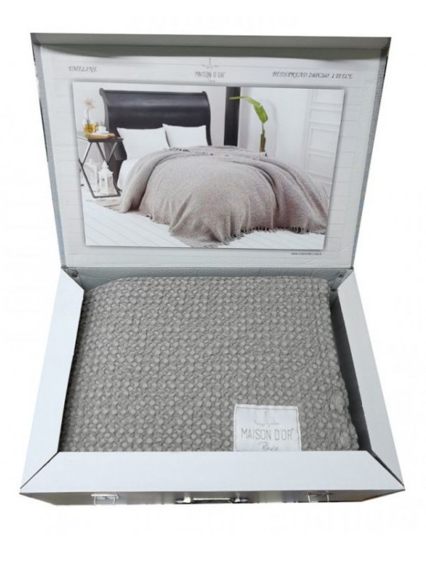 Покрывало Maison D'or Paris Emeline bej хлопок вафельное 180x240