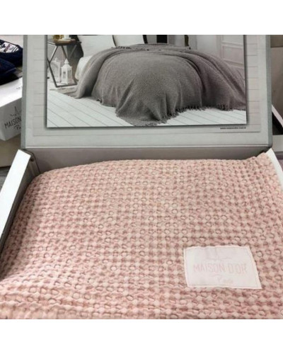 Покрывало Maison D'or Emeline rose хлопок 180x240