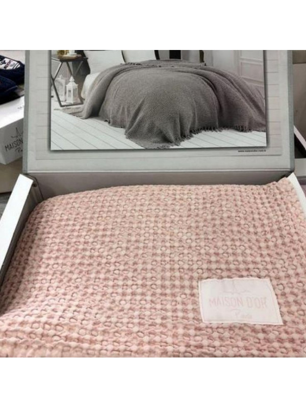 Покрывало Maison D'or Emeline rose хлопок 180x240