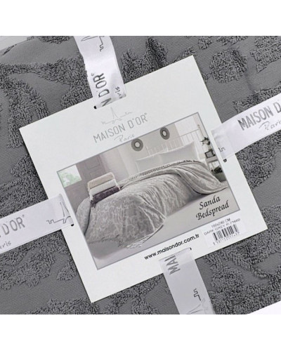 Махровая простынь Maison D'or Sanda dark grey 160x240