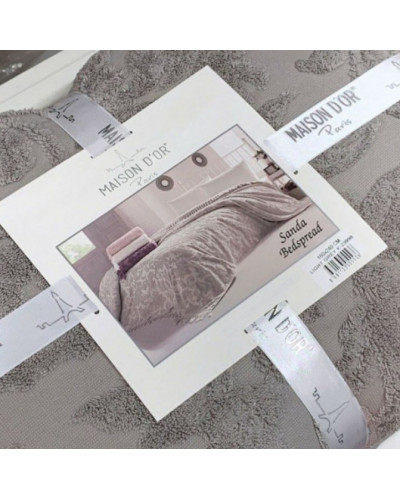 Махровая простынь Maison D'or Sanda light grey 220x240