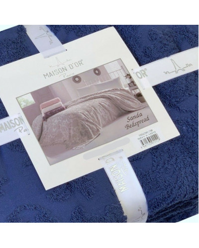 Махровая простынь Maison D'or Sanda navy 160x240