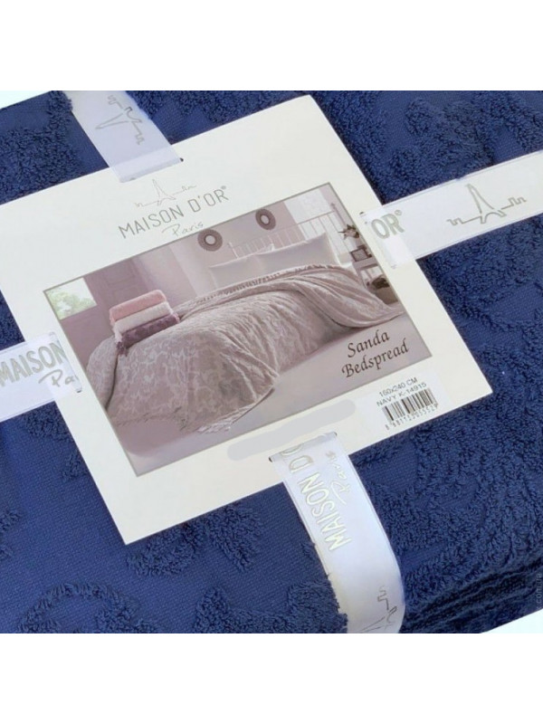 Махровая простынь Maison D'or Sanda navy 160x240