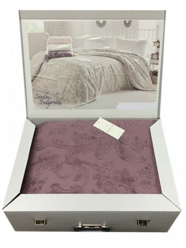 Махровая простынь Maison D'or Sanda lilac 220x240