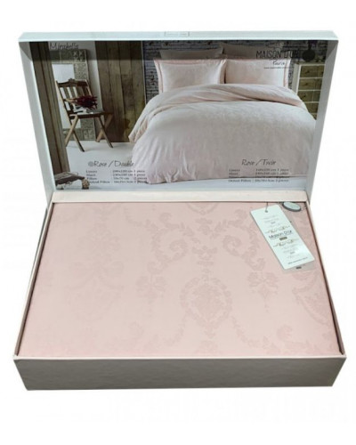 Постельное белье Maison D'or Mirabella rose жаккард сатин евро