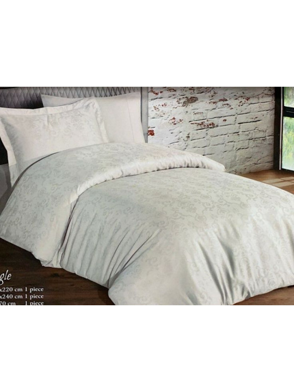 Постельное белье Maison D'or Mirabella stone жаккард сатин полуторное