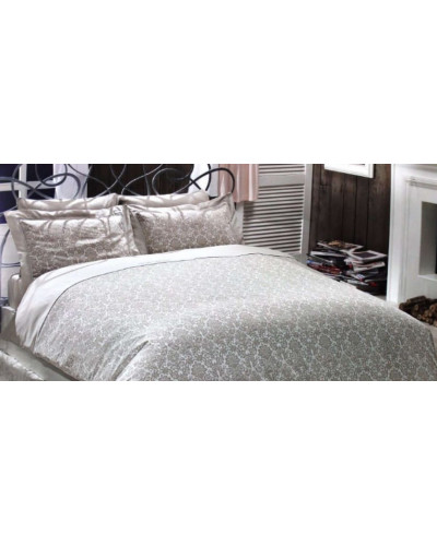 Постельное белье Maison D'or Rose Marine beige люкссатин со стразами евро