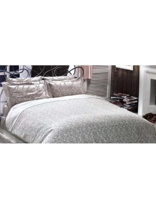 Постельное белье Maison D'or Rose Marine beige люкссатин со стразами евро