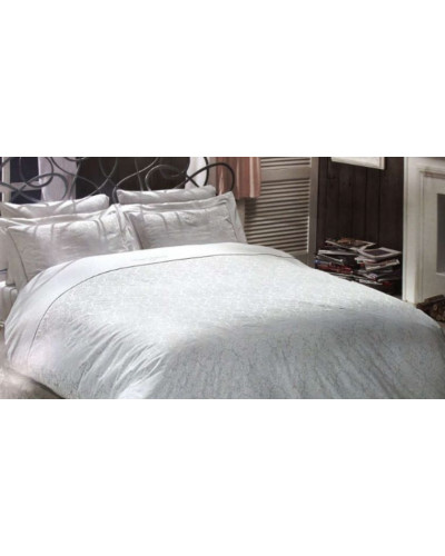 Постельное белье Maison D'or сатин делюкс Maison Rose Marine Beyaz евро Цвета: белый