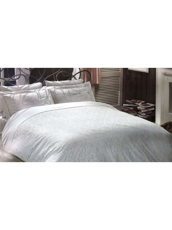 Постельное белье Maison D'or сатин делюкс Maison Rose Marine Beyaz евро Цвета: белый