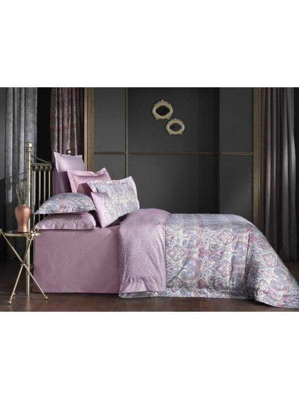 Постільна білизна Sarev Isfahan v2 pembe сатин делюкс 300ТС євро
