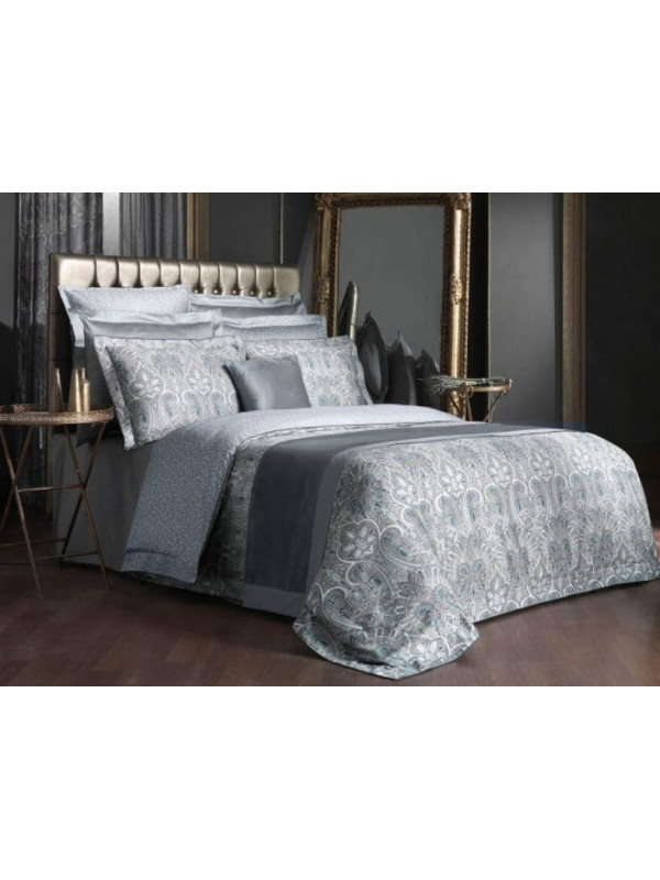 Постельное белье Sarev Isfahan v1 gri сатин делюкс 300ТС евро