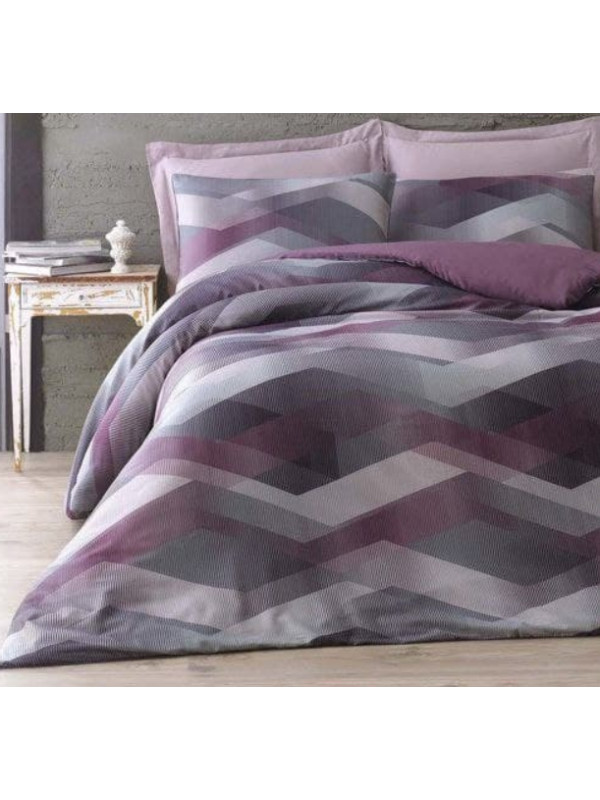 Постельное белье Issimo Home Helix lila сатин digital евро