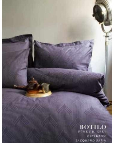 Постільна білизна Issimo Home Botilo fume сатин жаккард євро