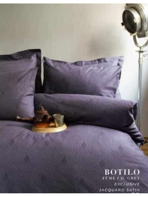 Постельное белье Issimo Home Botilo fume сатин жаккард евро