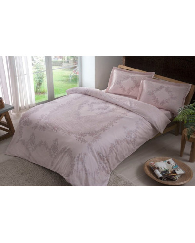 Постельное белье Tac  сатин(100%хлопок) Justine V51-pembe  Цвета: розовый