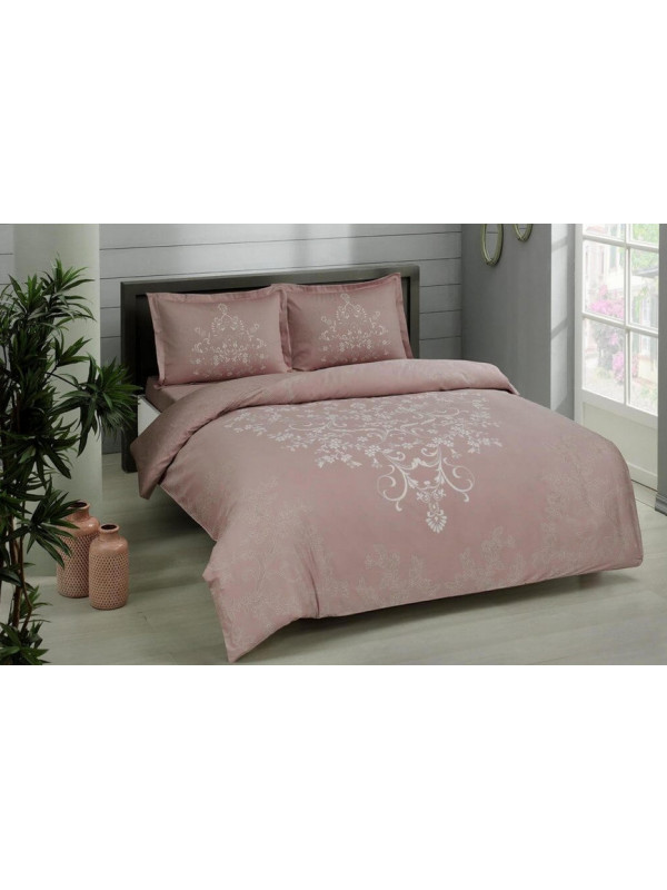 Постельное белье Tac  сатин(100%хлопок)  Anissa gul curusu Цвета: розовый