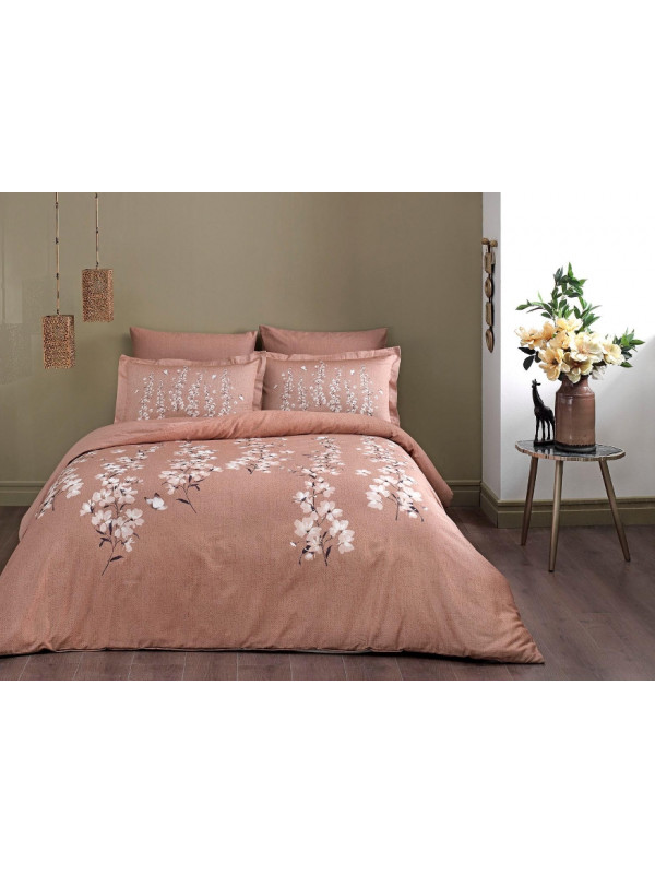 Постельное белье Tac сатин Ronna kahve евро