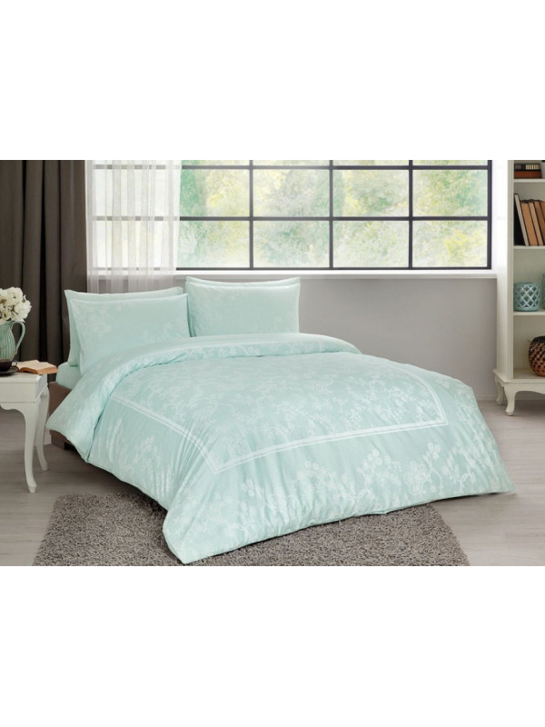 Постельное белье Tac  сатин(100%хлопок) Clara  Цвета: мятный