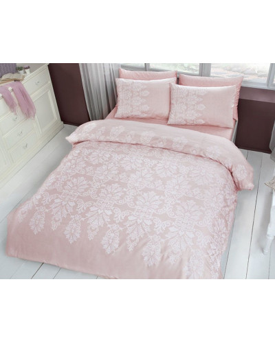 Постельное белье Tac Easther pudra сатин евро