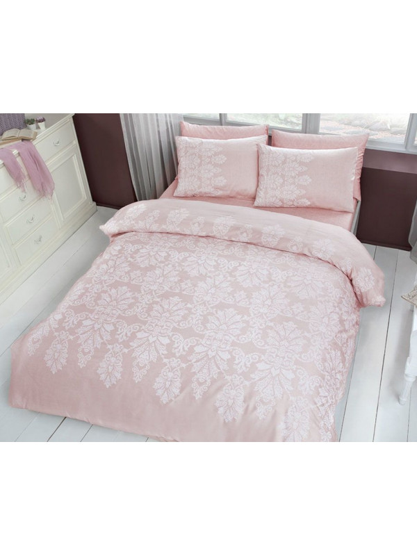 Постельное белье Tac Easther pudra сатин евро