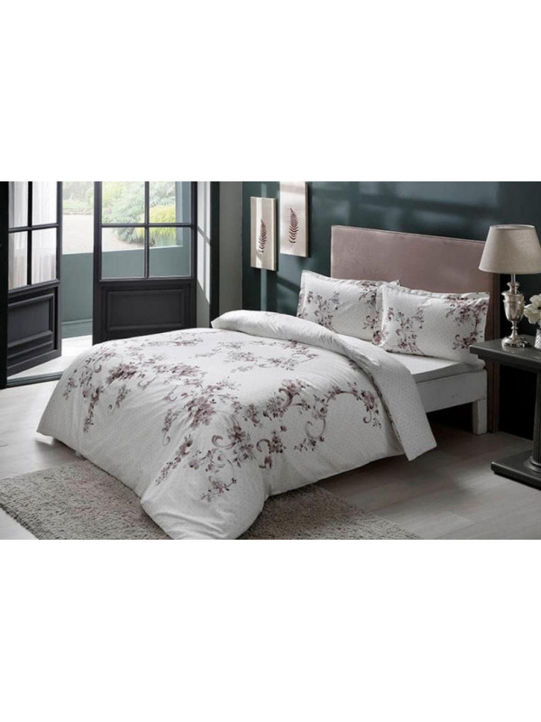 Постельное белье Tac Liara gri сатин евро