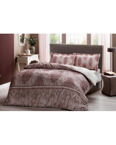 Постільна білизна Tac сатин Elise Kahve євро