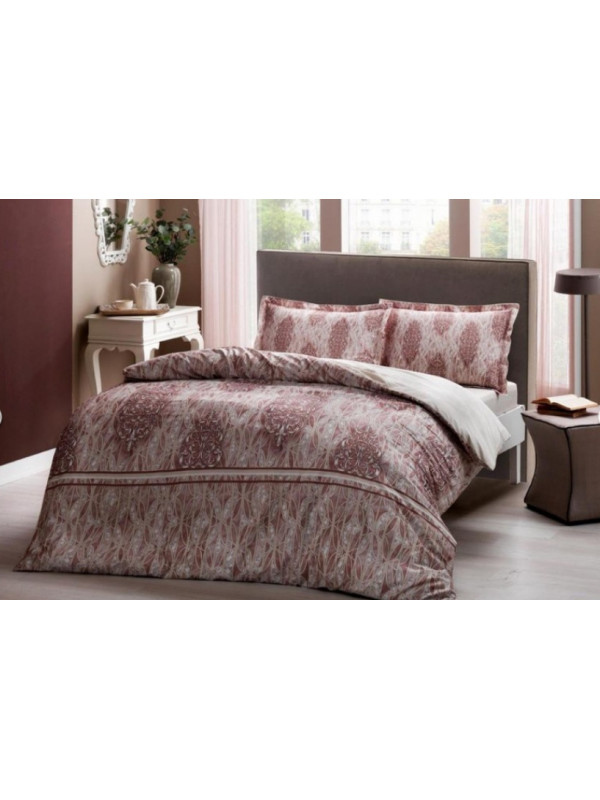 Постільна білизна Tac сатин Elise Kahve євро