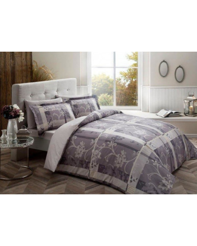 Постельное белье Tac сатин делюкс (100%хлопок) Madre gri   Цвета: серый