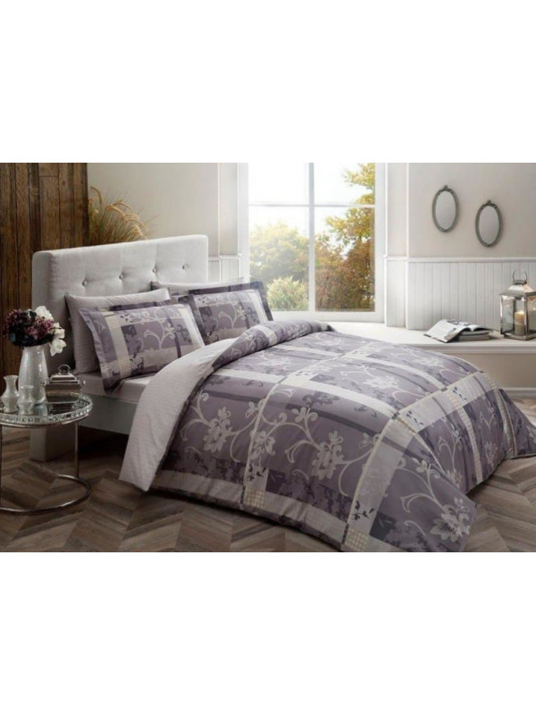 Постельное белье Tac сатин делюкс (100%хлопок) Madre gri   Цвета: серый