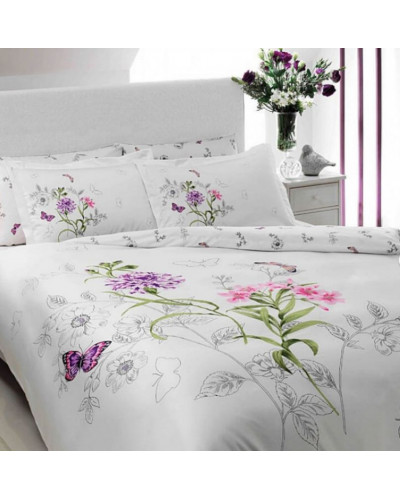 Постельное белье Tac сатин делюкс Nicole lila евро