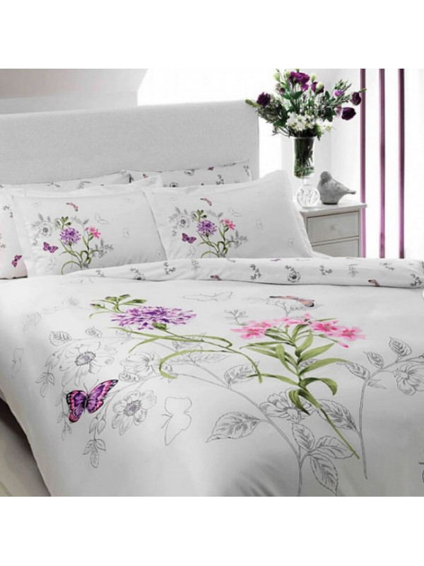 Постельное белье Tac сатин делюкс Nicole lila евро