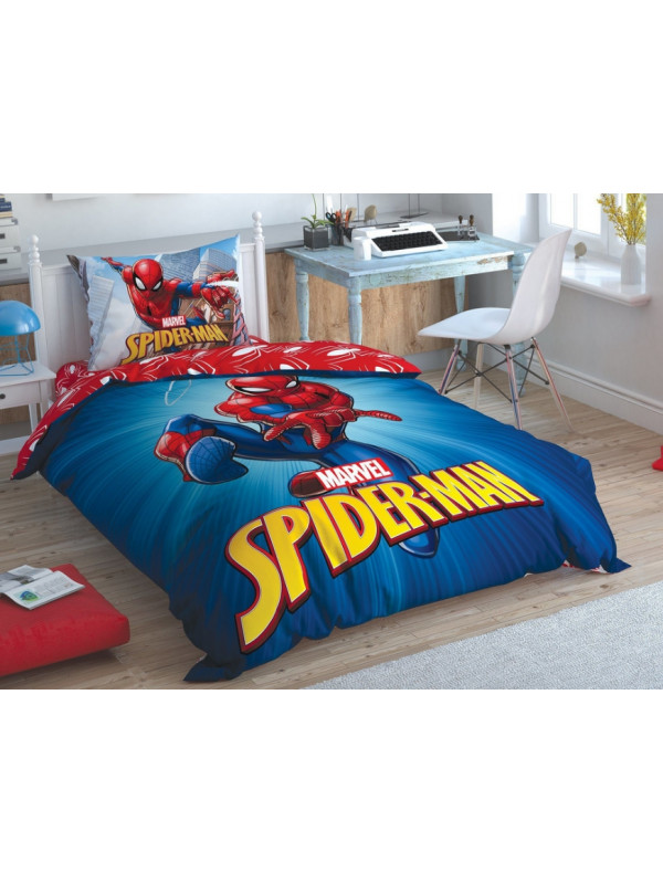 Подростковое постельное белье Tac Disney Spiderman Time to Move ранфорс полуторное