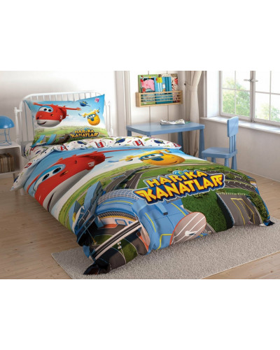 Подростковое постельное белье Tac Disney Harika Kanatlar (Суперкрылья) ранфорс полуторное