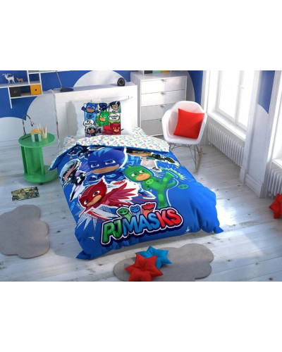 Подростковое постельное белье Tac Disney PJ Masks Hero ранфорс полуторное