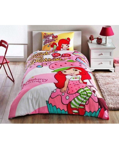 Подростковое постельное белье Tac Disney STRAWBERRY SHORTCAKE Cute ранфорс полуторное