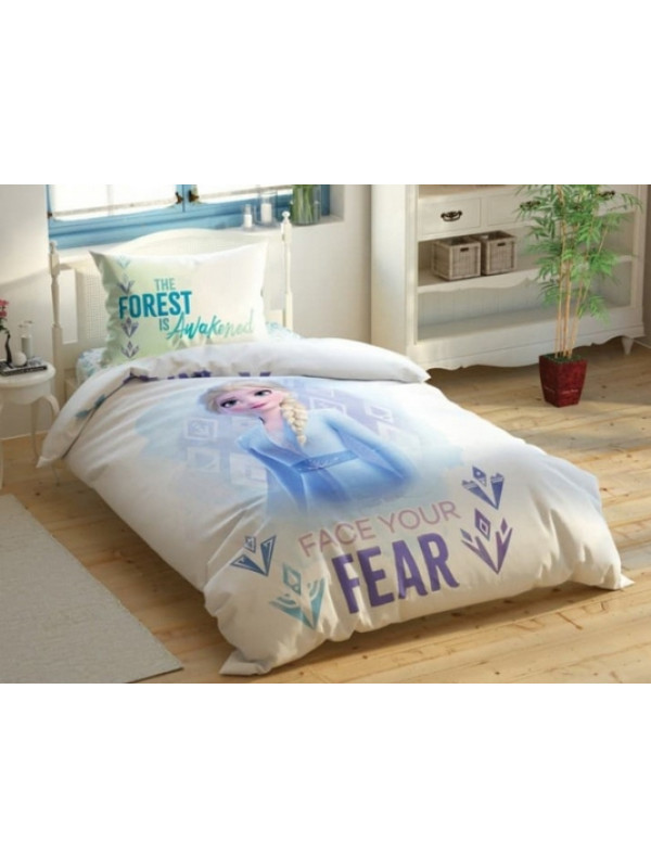 Подростковое постельное белье Tac Disney Frozen 2 double sided ранфорс полуторное