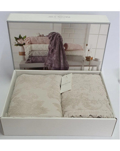 Набор полотенец Maison D'or Sanda beige 50x100; 85x150