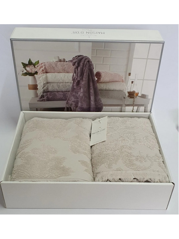 Набор полотенец Maison D'or Sanda beige 50x100; 85x150