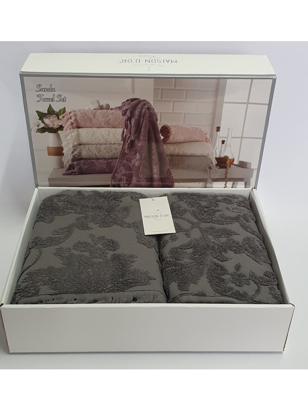 Набор полотенец Maison D'or Sanda light grey 50x100; 85x150