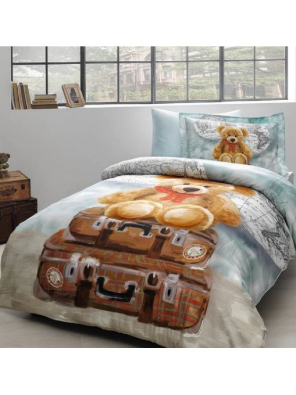 Детское постельное белье в кроватку Tivolyo Home Masha делюкс сатин 100x150